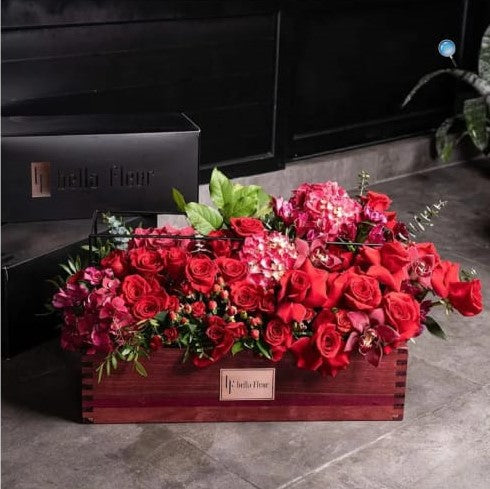 Red Large Rectangular