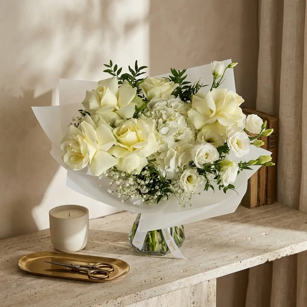 Fenella Bouquet - A Pure Symphony of White Elegance