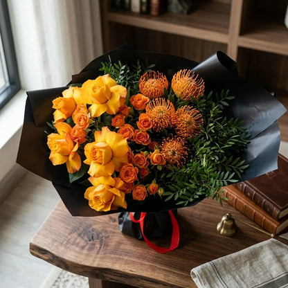 Amber Bouquet - A Radiant Symphony of Color
