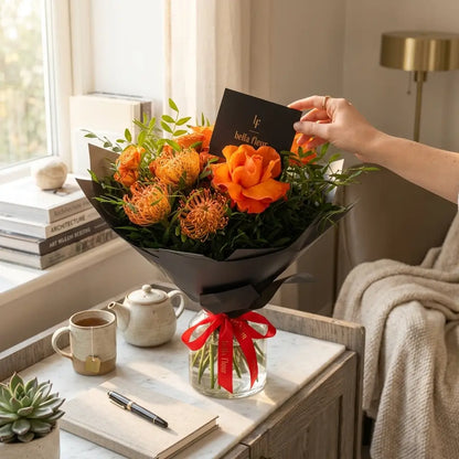 Amber Bouquet - A Radiant Symphony of Color
