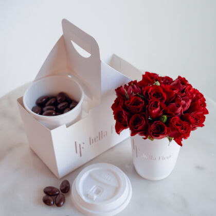 Valentine Cake Collection complementing Valentines Day Flowers for a perfect celebration.